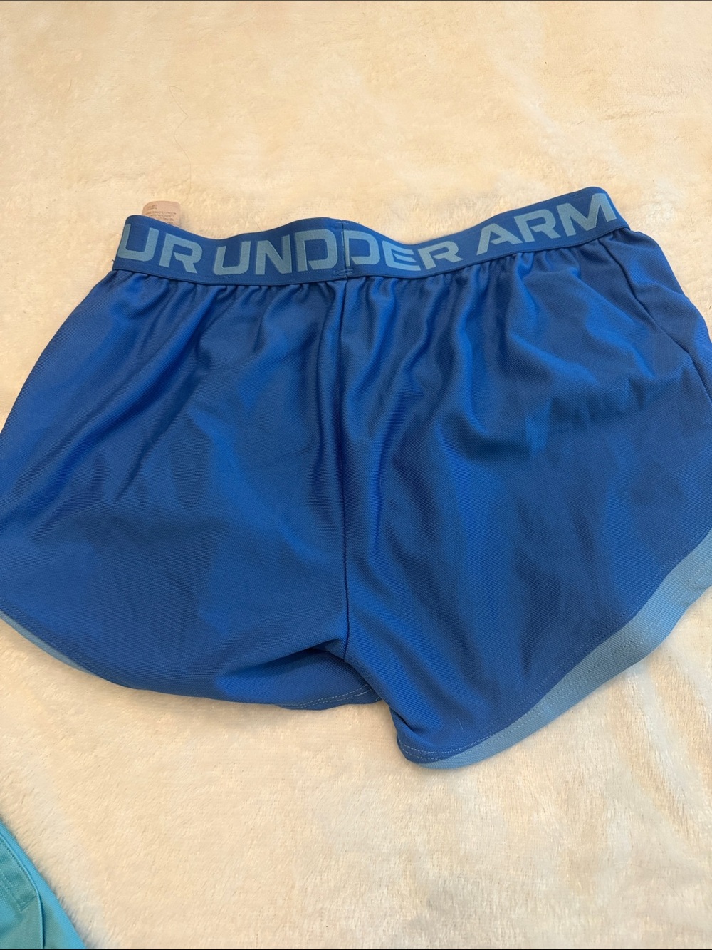 Under Armour Girls' Athletic Shorts in Hot Pink, Teal, and Royal Blue sz YLg - Picture 7 of 9